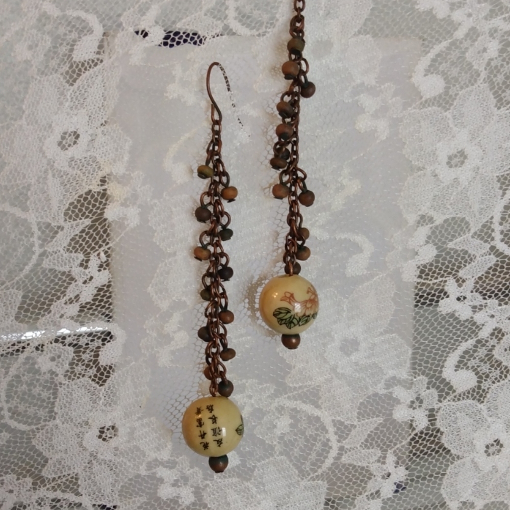 Japanese Garden Varietal dangle earrings
